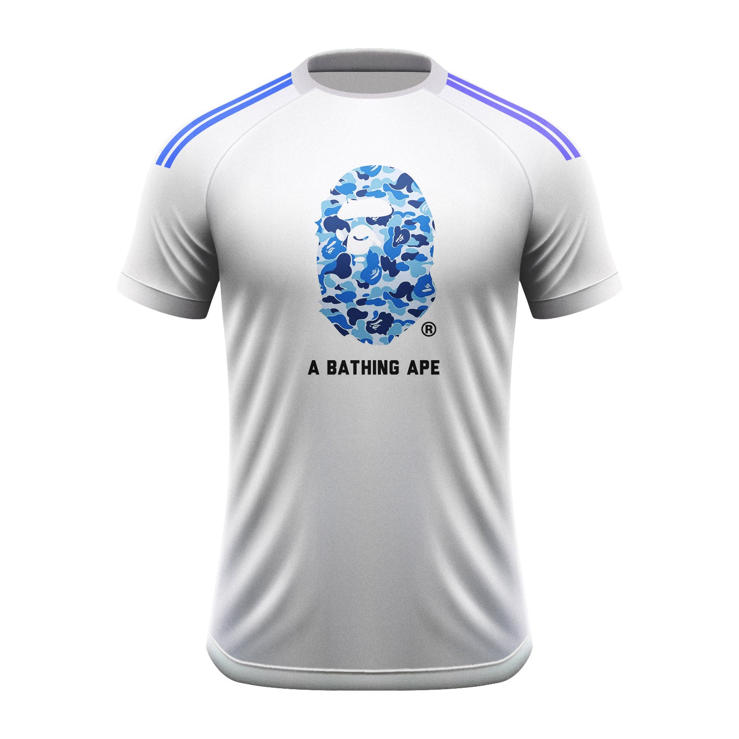 A Bathing Ape Logo Blue