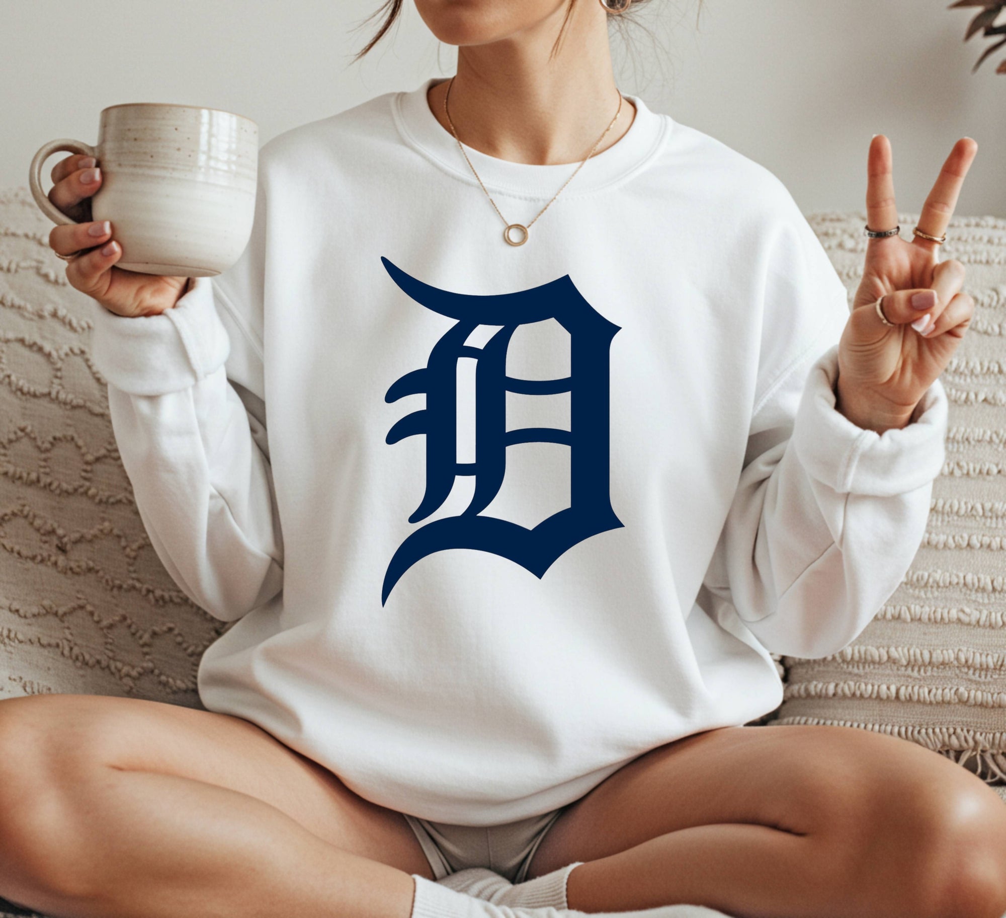 Detroit Tiger logo Crewneck Sweatshirt Unisex