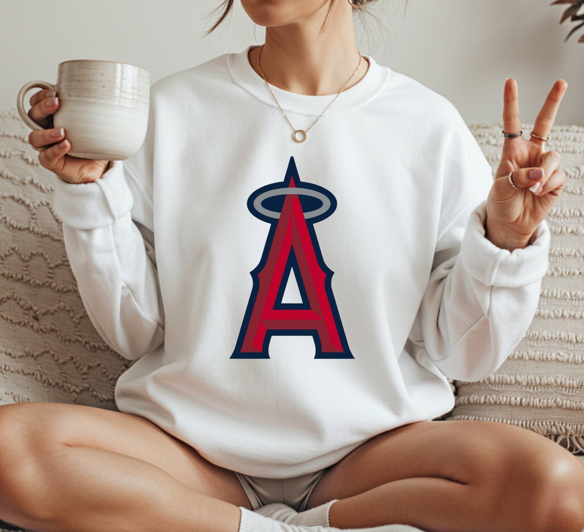 Los Angeles Angels logos Crewneck Sweatshirt Unisex