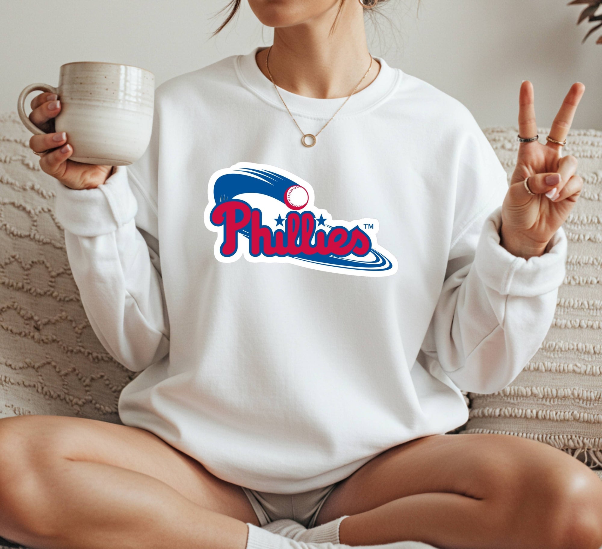 Philadelphia Phillies style Crewneck Sweatshirt Unisex