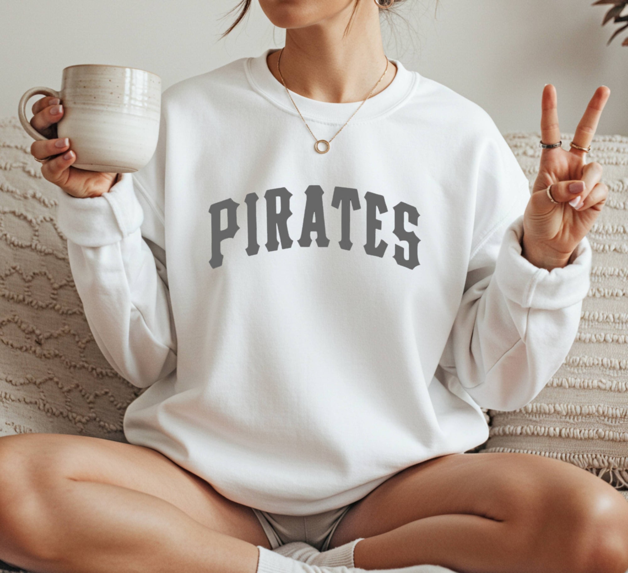 Pittsburgh Pirates typograph Crewneck Sweatshirt Unisex