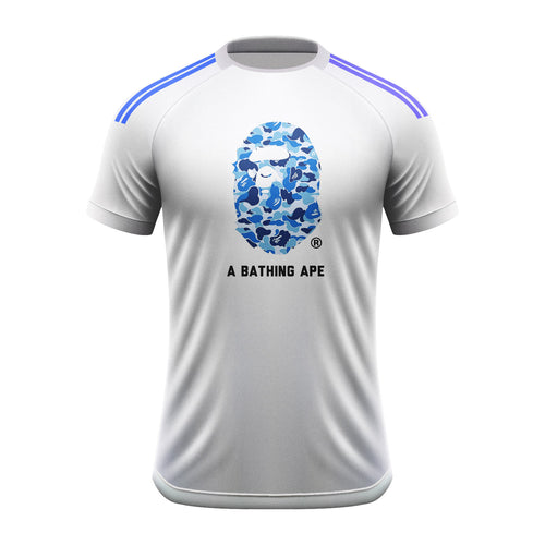 A Bathing Ape Logo Blue