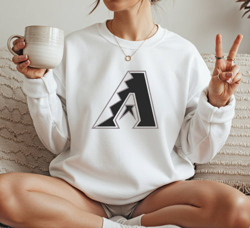 Arizona Diamondbacks black Crewneck Sweatshirt Unisex