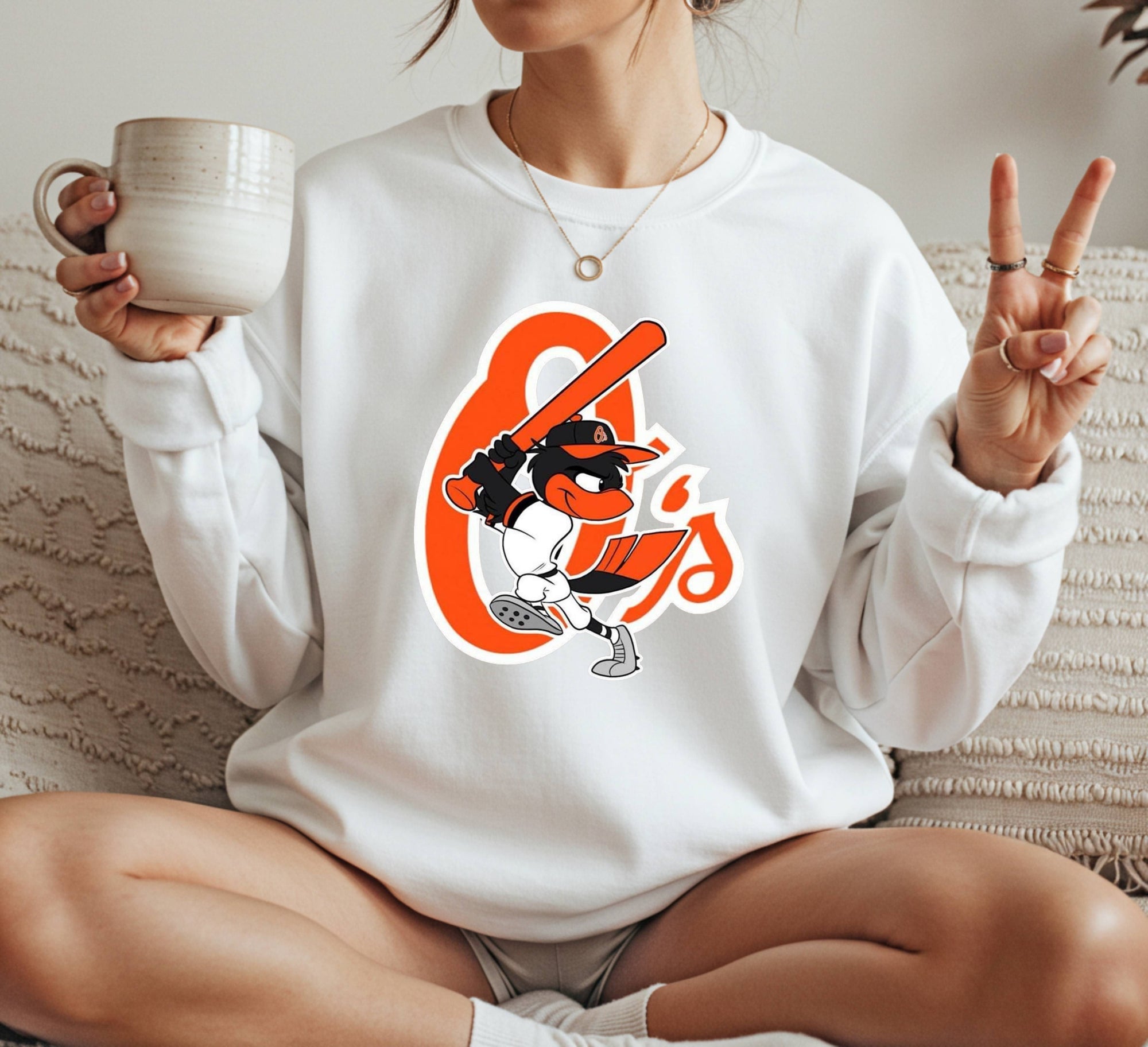 Baltimore Orioles birds Crewneck Sweatshirt Unisex