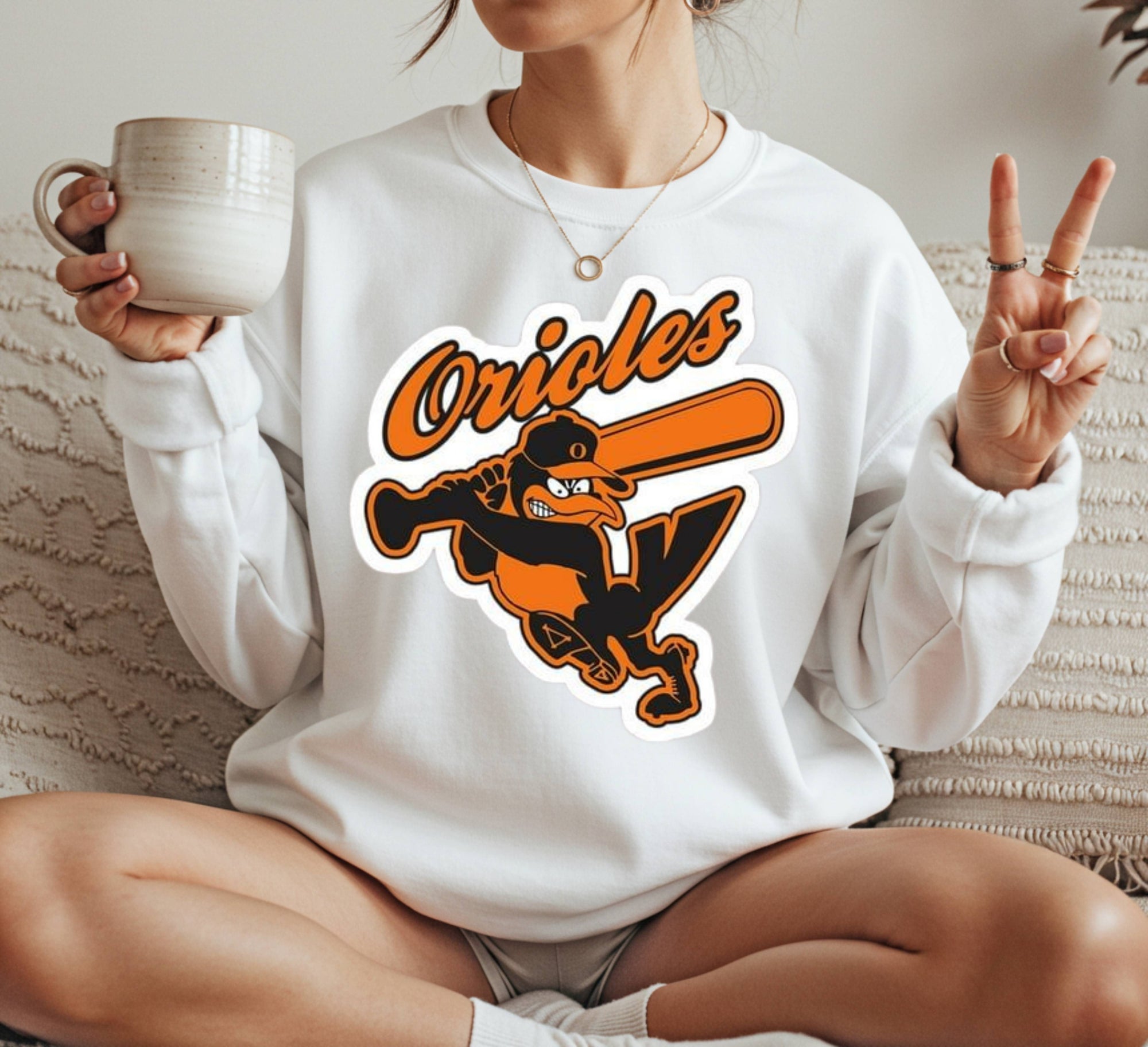 Baltimore Orioles mlb Crewneck Sweatshirt Unisex