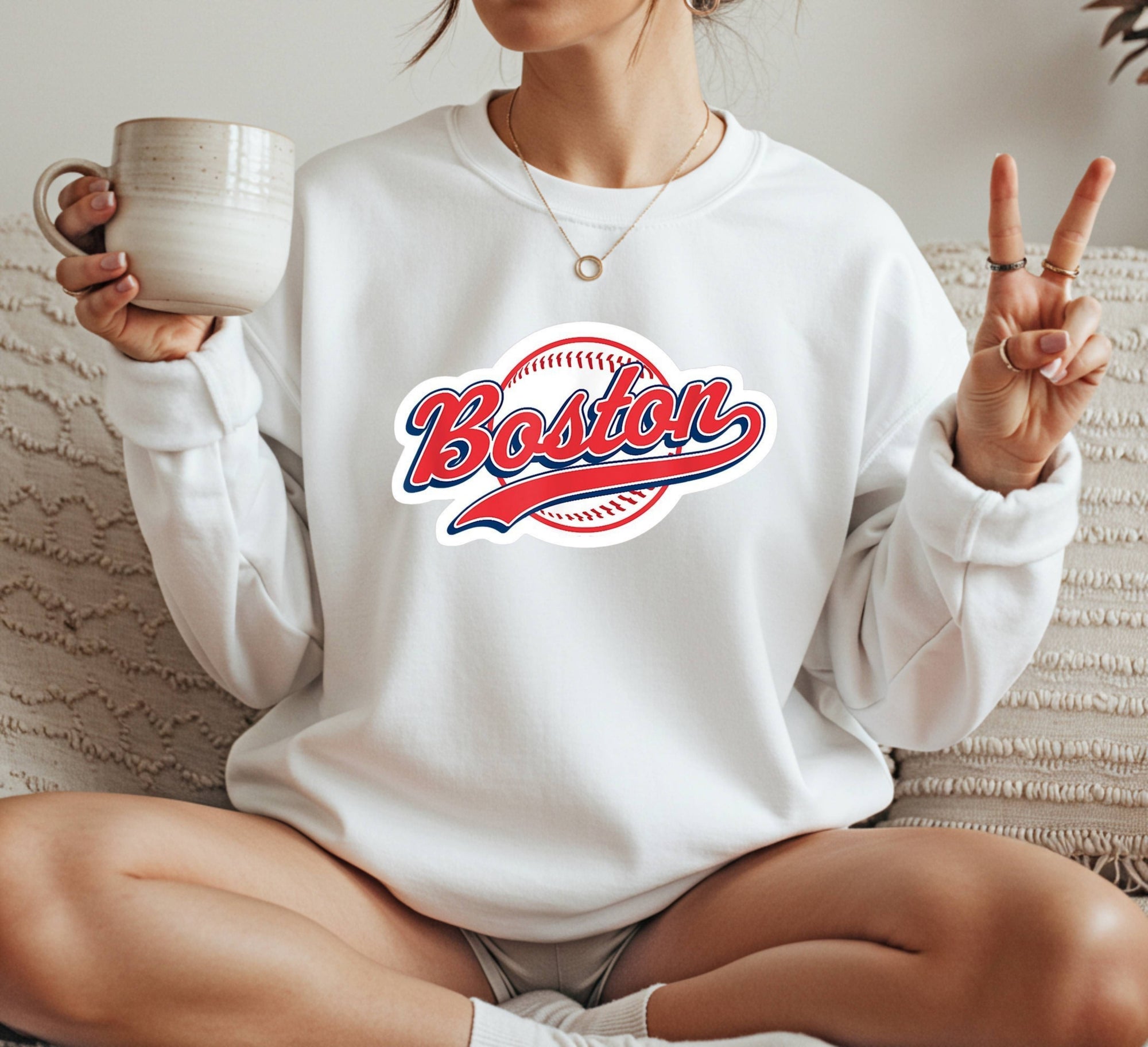 Boston Crewneck Sweatshirt Unisex