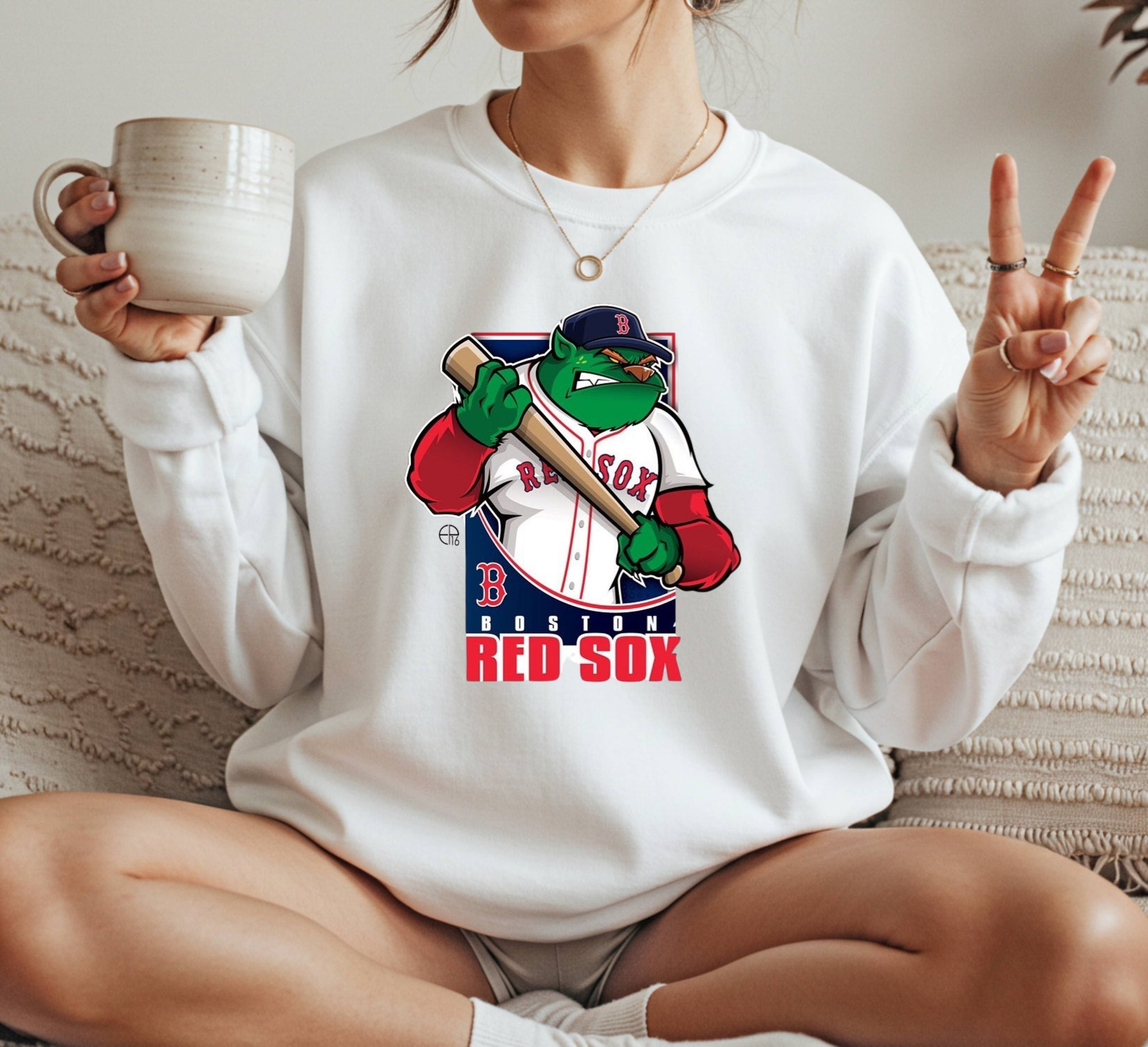 Boston Red Sox logo Crewneck Sweatshirt Unisex