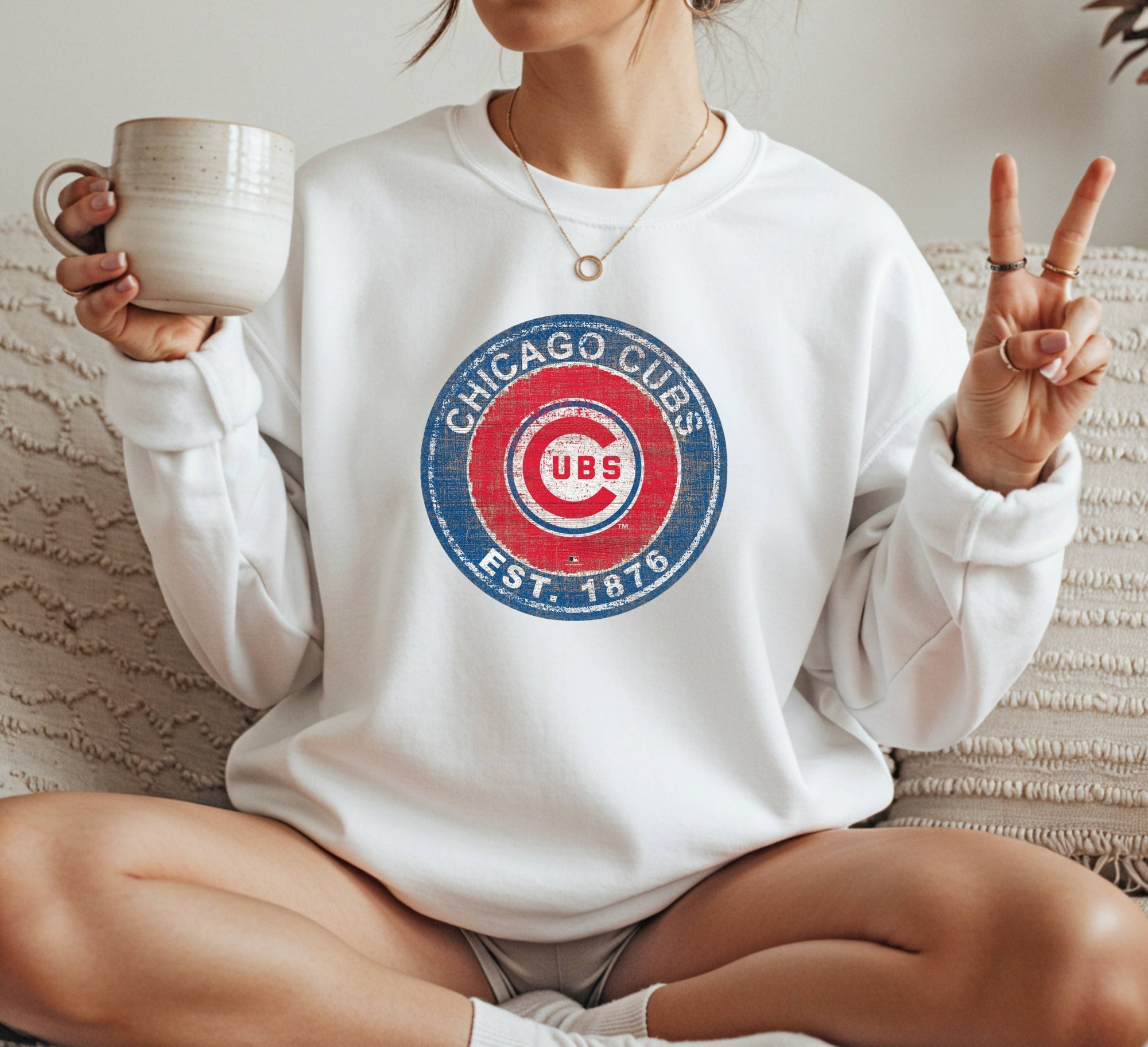 Chicago Cubs vintage Crewneck Sweatshirt Unisex