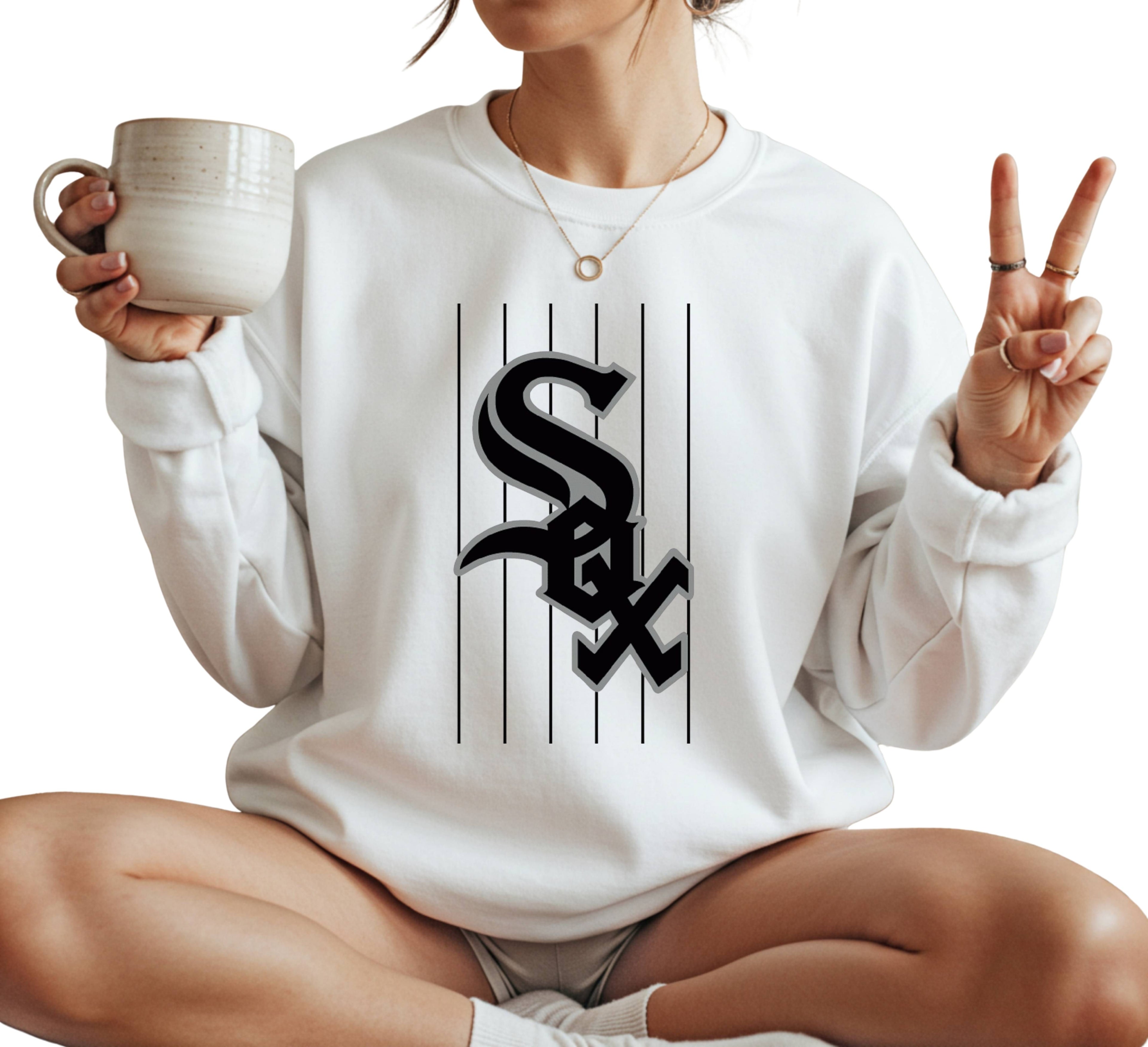 Chicago White Sox striped Crewneck Sweatshirt Unisex
