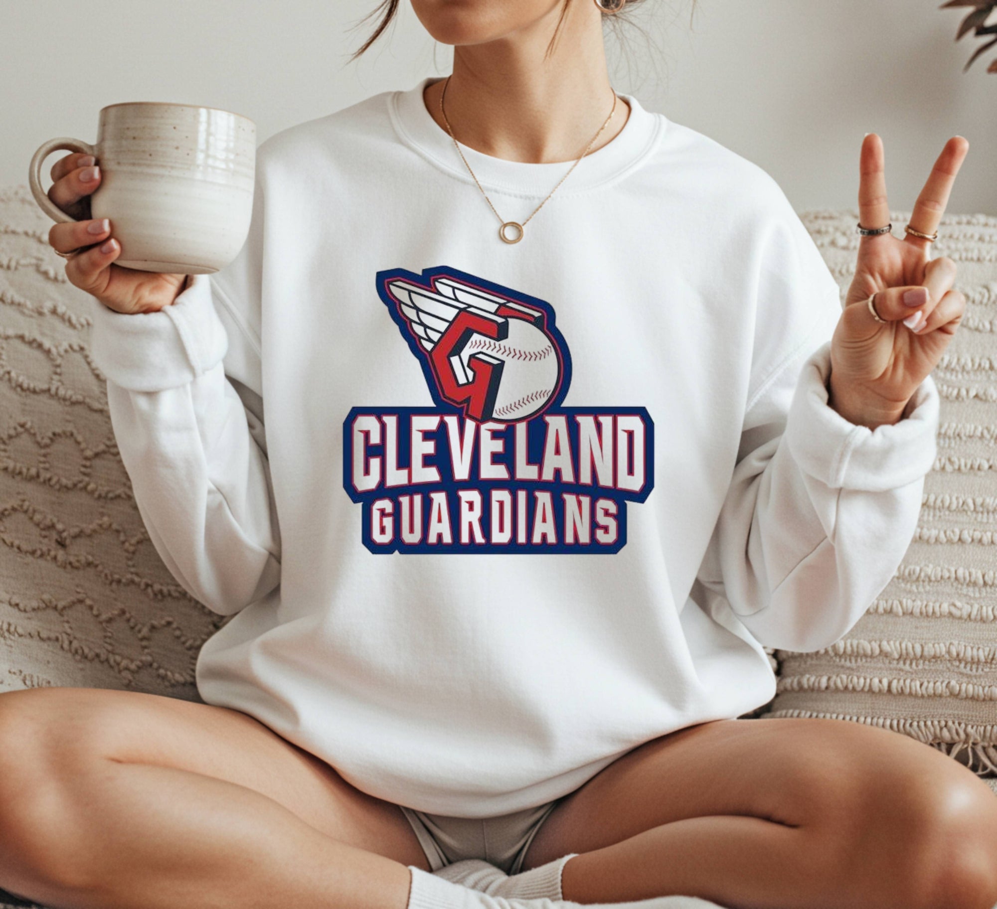 Cleveland Guardians logo Crewneck Sweatshirt Unisex