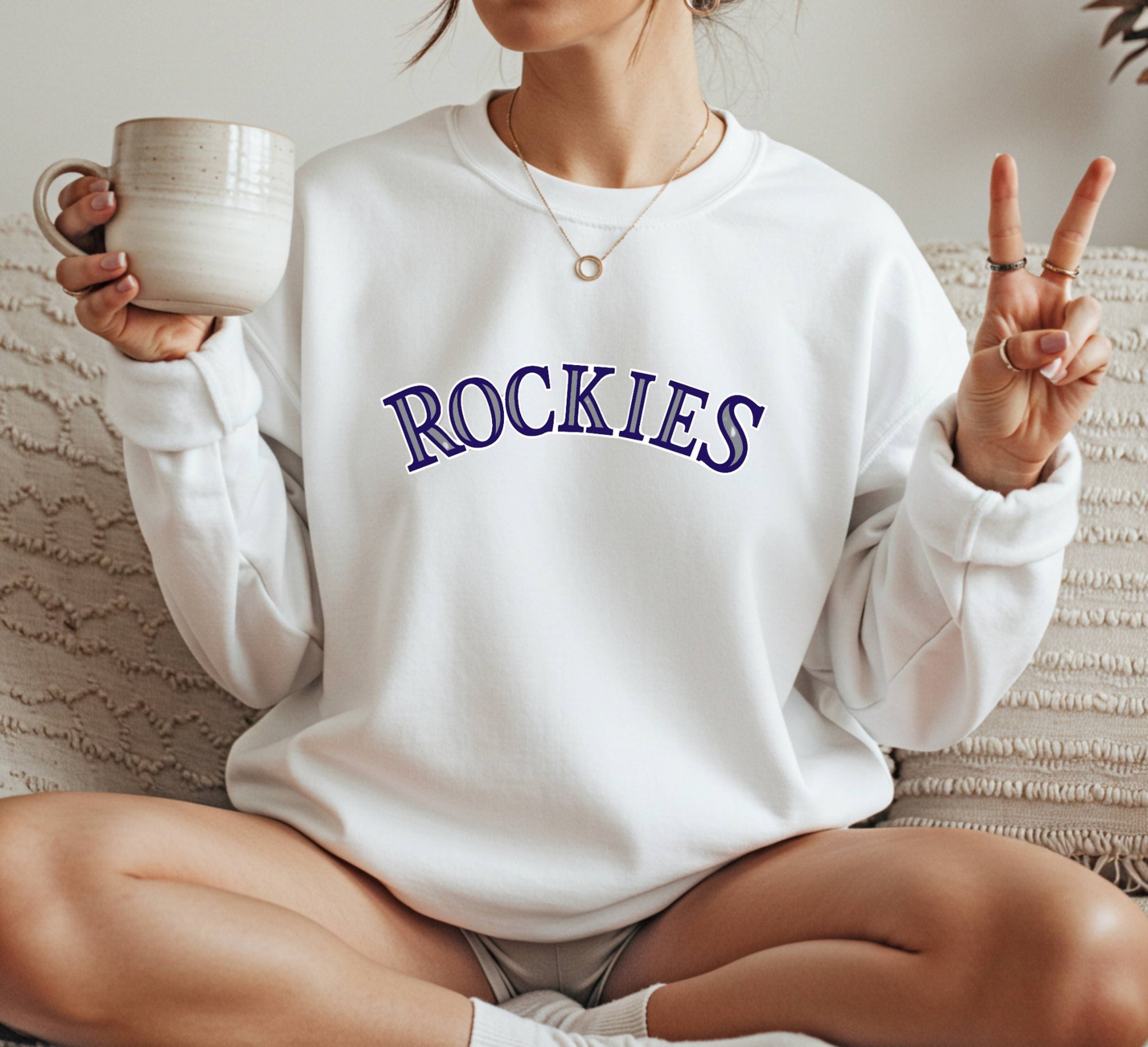 Colorado Rockies typograph Crewneck Sweatshirt Unisex