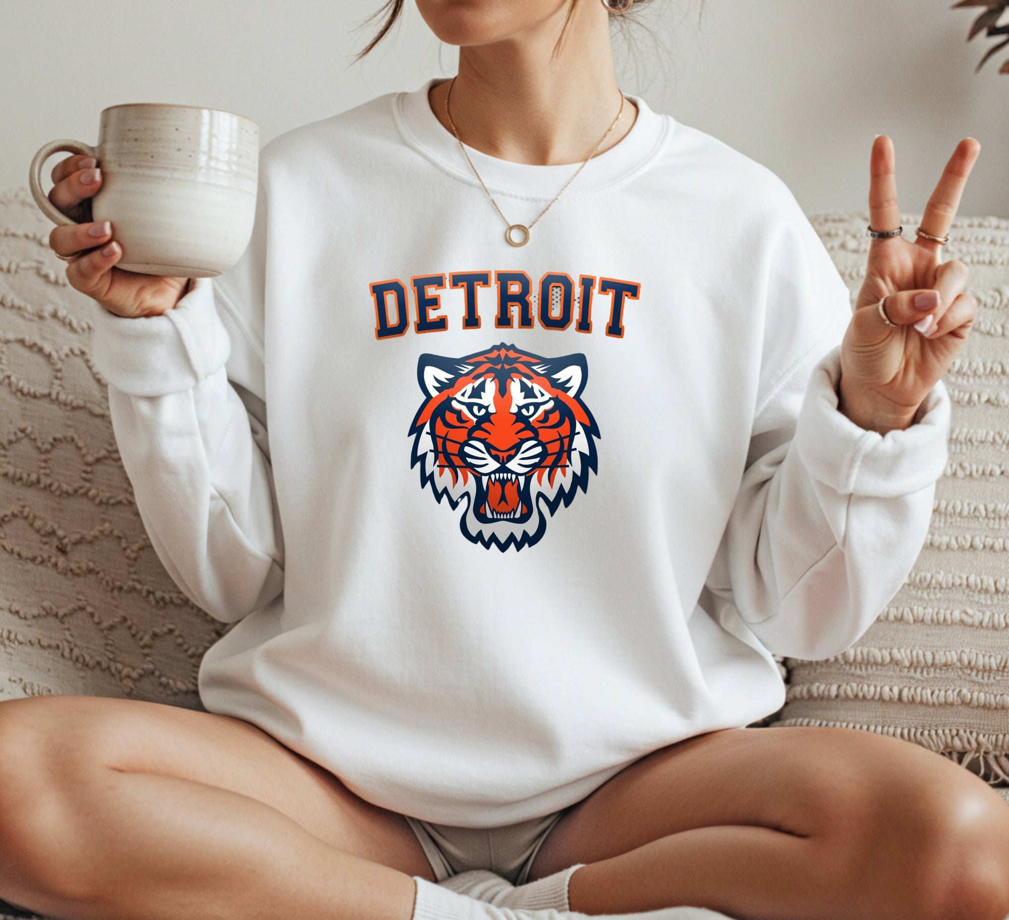 Detroit Tiger Crewneck Sweatshirt Unisex