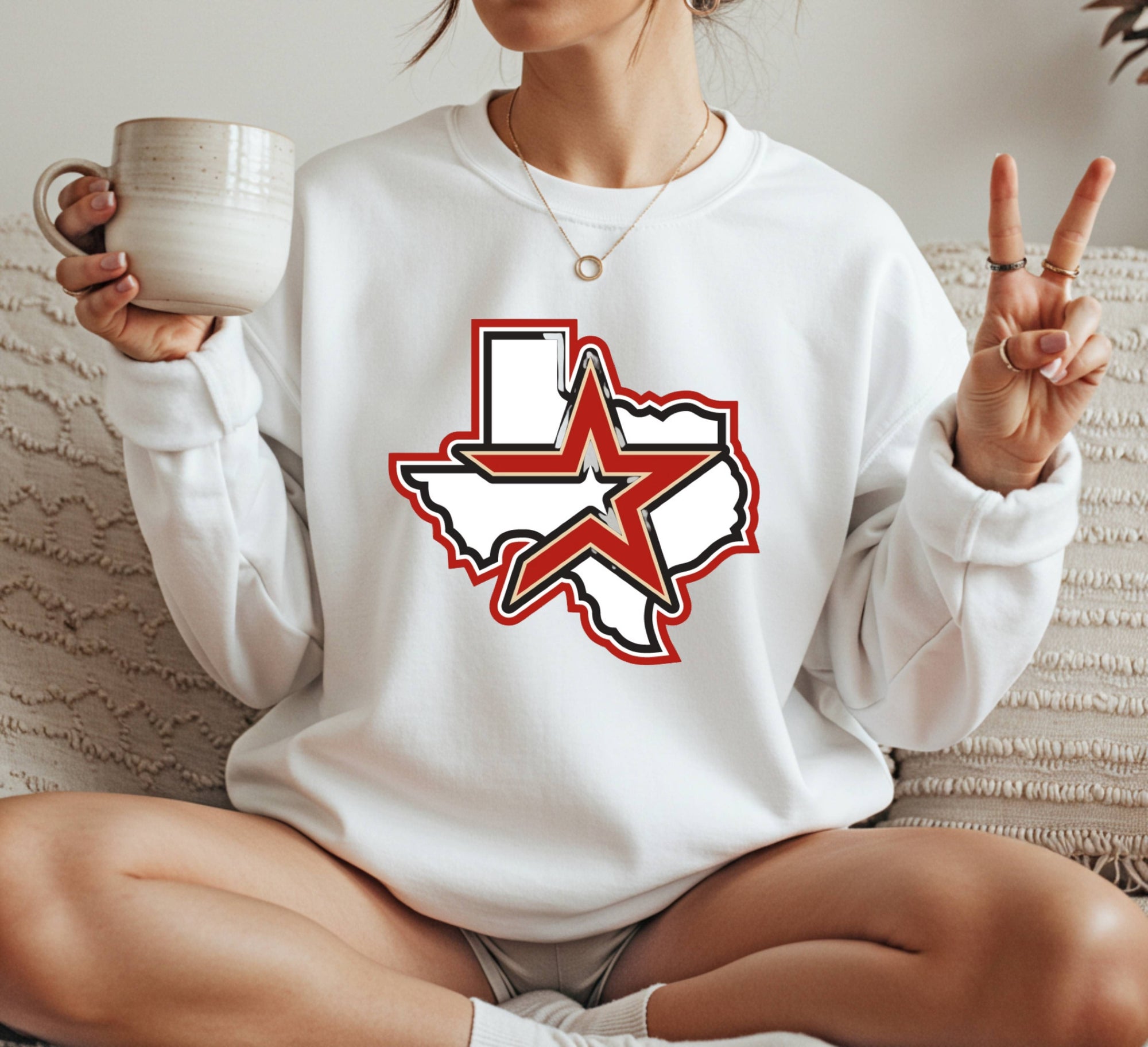 Houston Astros map Crewneck Sweatshirt Unisex