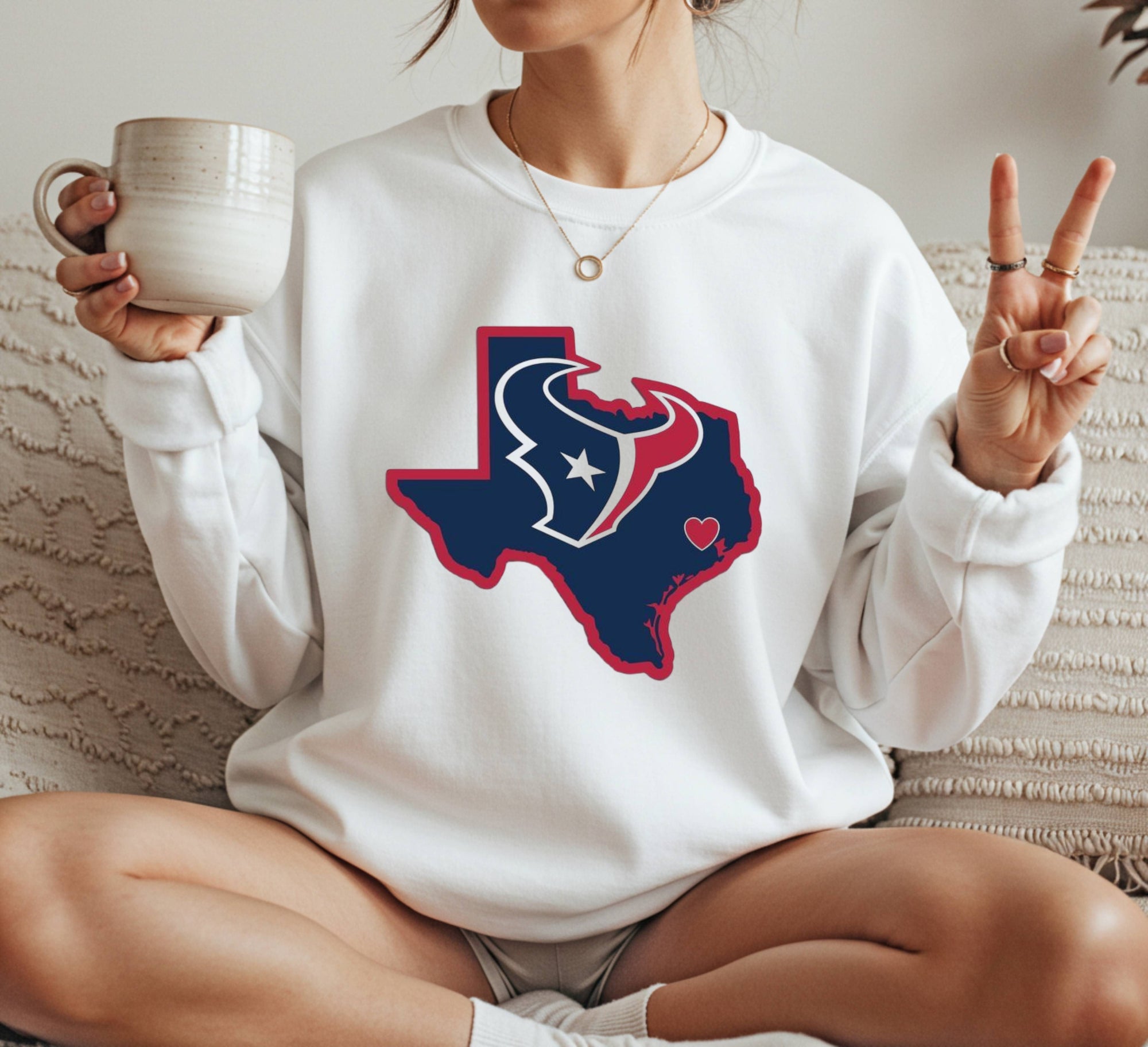 Houston Astros map style Crewneck Sweatshirt Unisex
