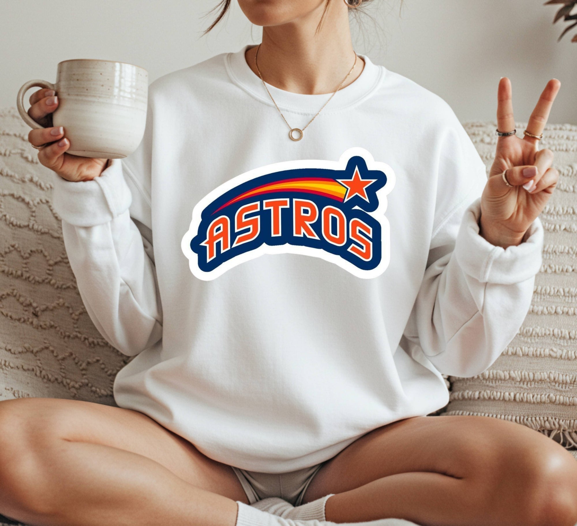Houston Astros mlb Crewneck Sweatshirt Unisex