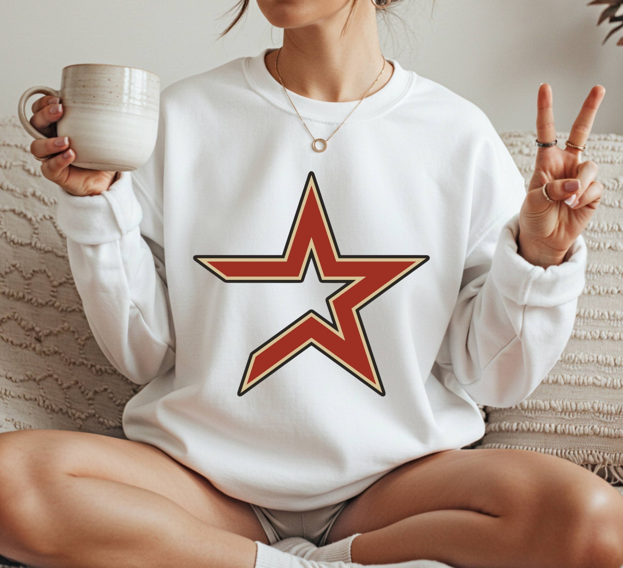 Houston Astros star Crewneck Sweatshirt Unisex