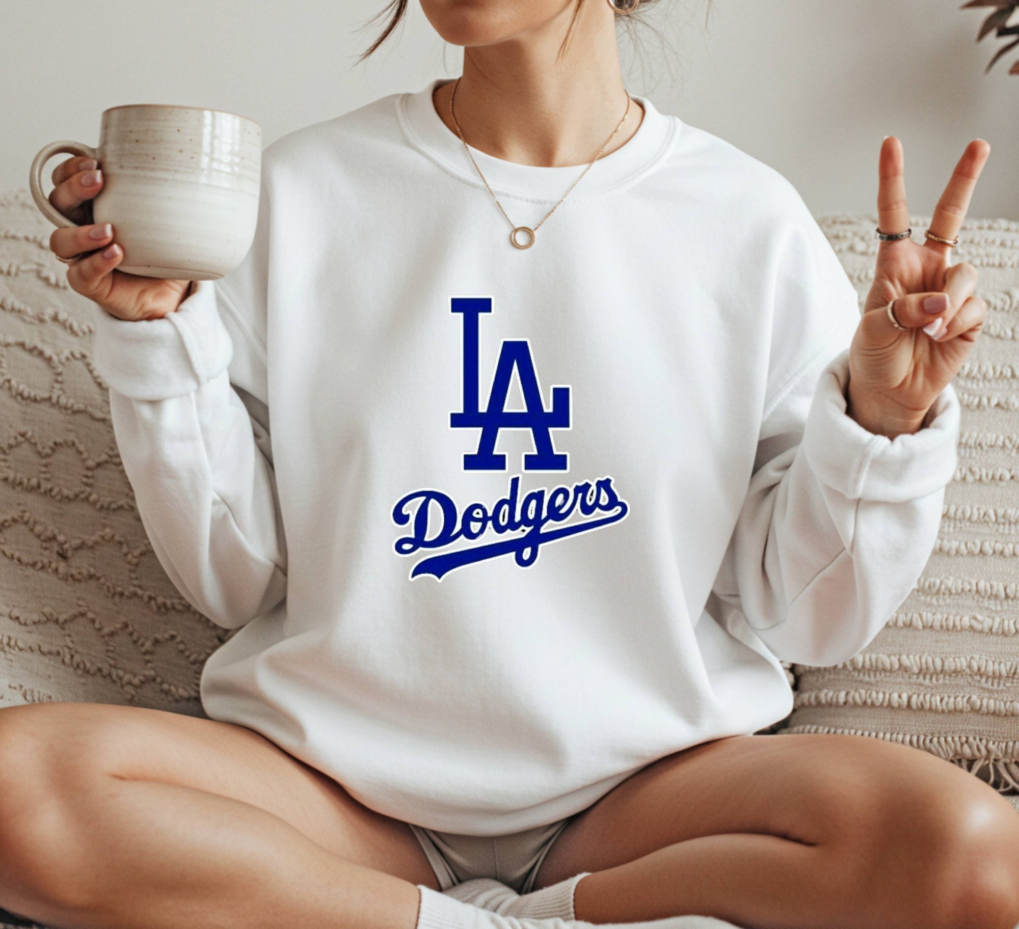 Los Angeles Dodgers LA Crewneck Sweatshirt Unisex