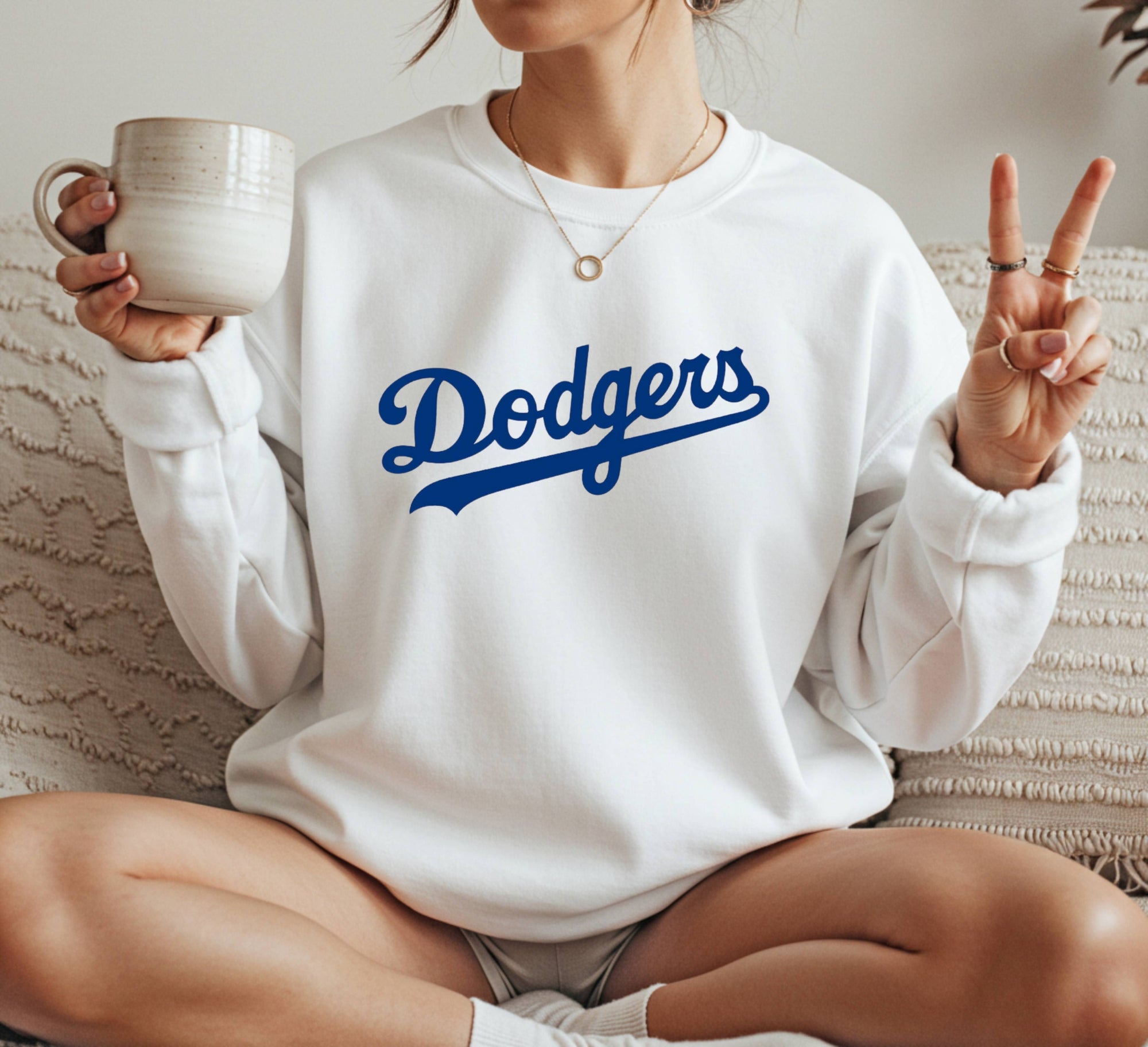Los Angeles Dodgers logo mlb Crewneck Sweatshirt Unisex