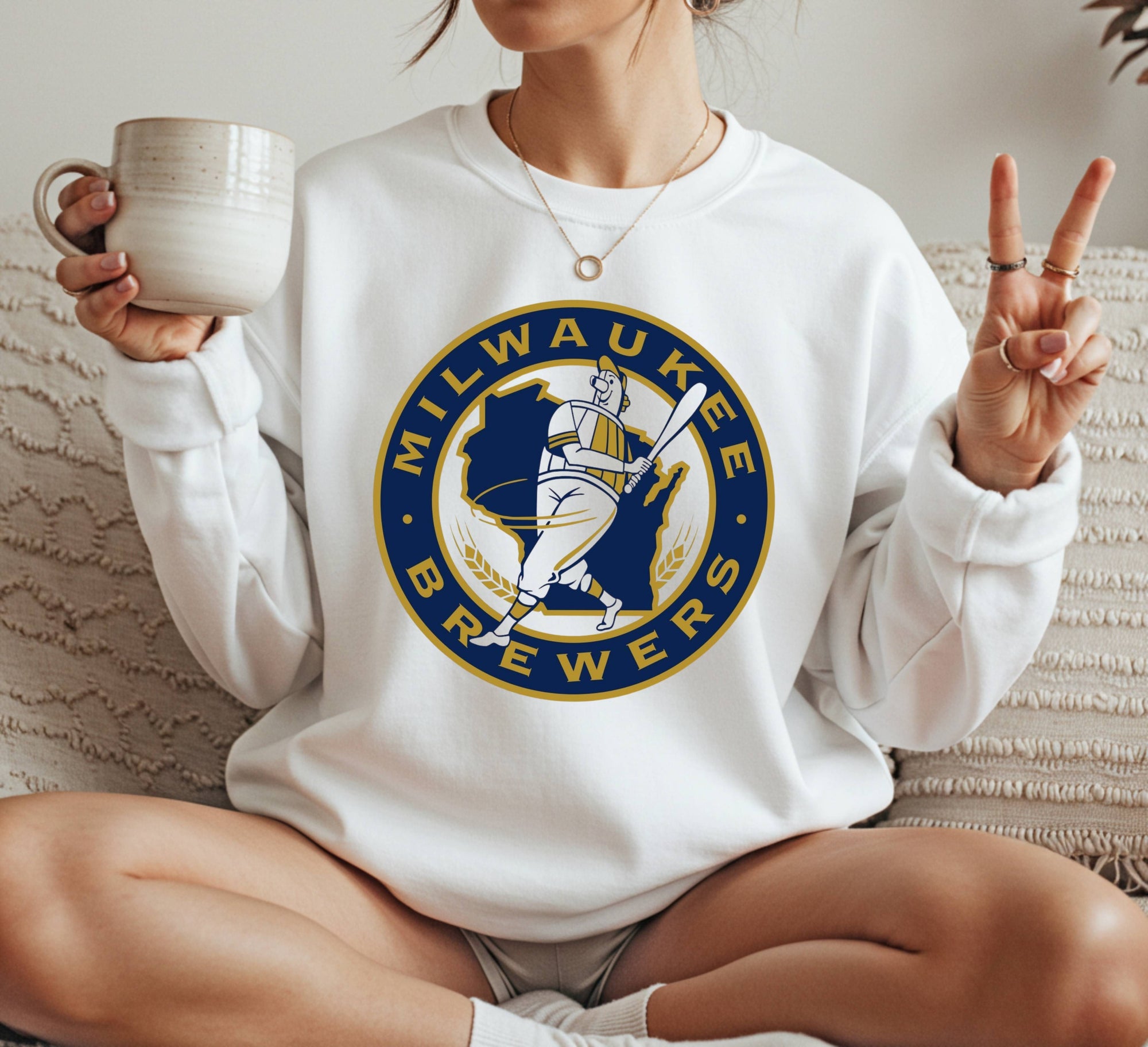 Milwaukee Brewers baseball Crewneck Sweatshirt Unisex