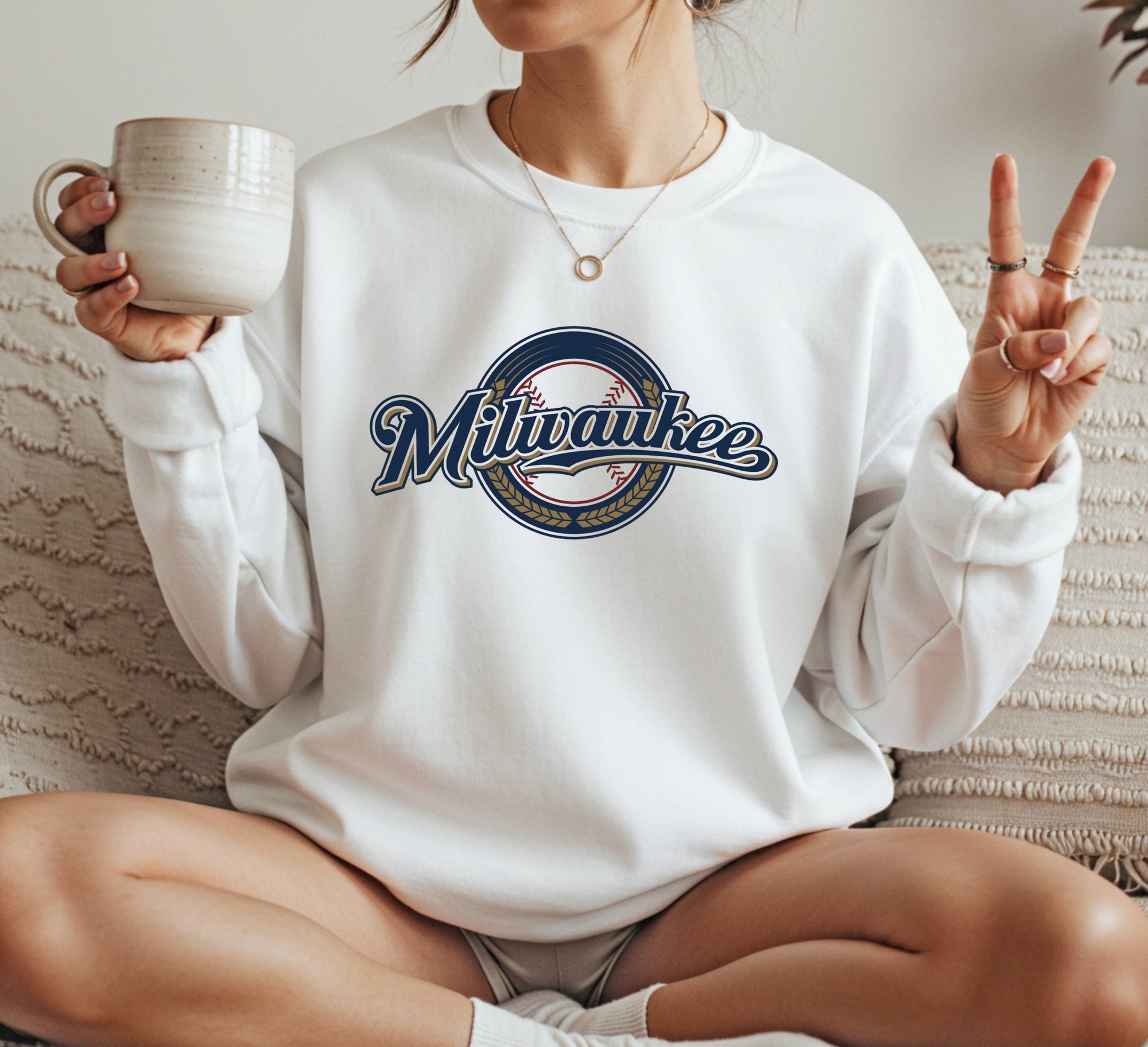 Milwaukee Brewers logo Crewneck Sweatshirt Unisex