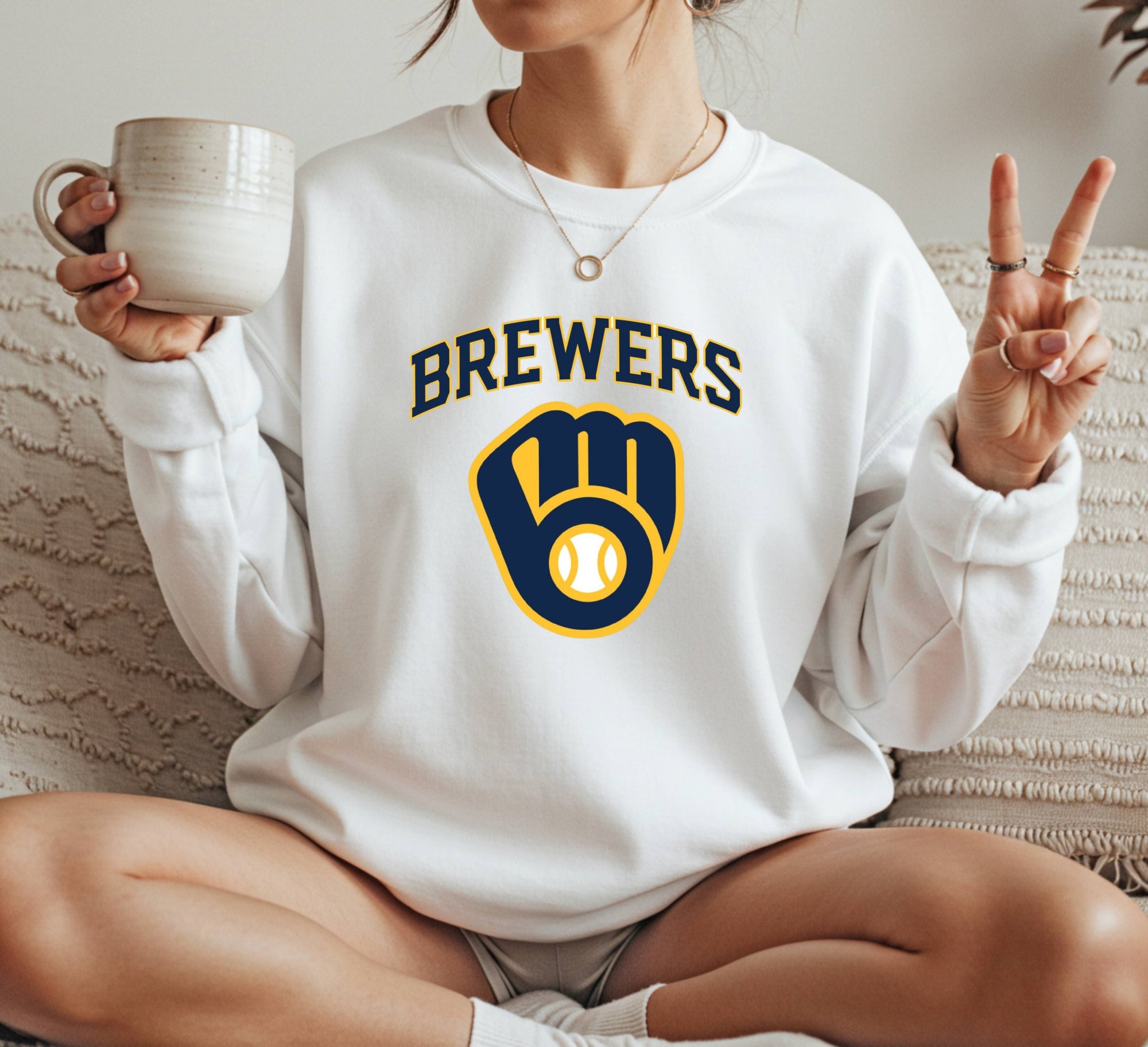 Milwaukee Brewers logos Crewneck Sweatshirt Unisex