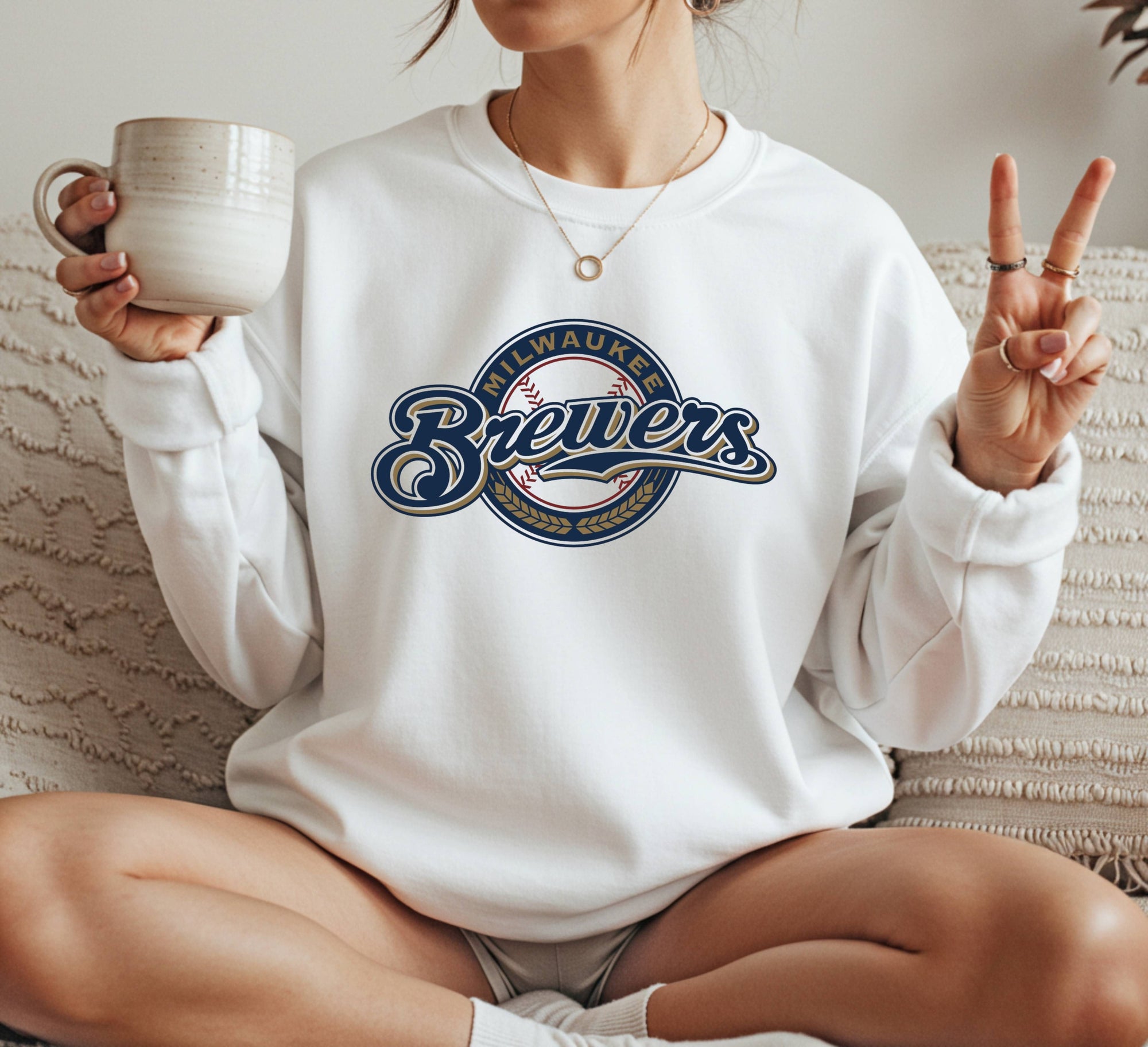 Milwaukee mlb Crewneck Sweatshirt Unisex