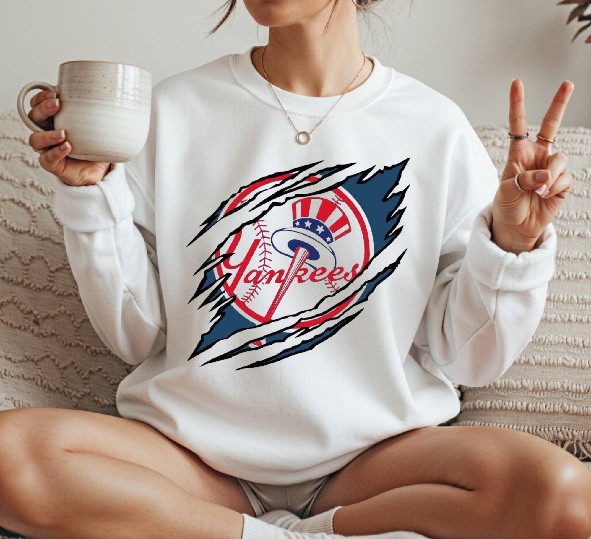 NY Yankees style Crewneck Sweatshirt Unisex