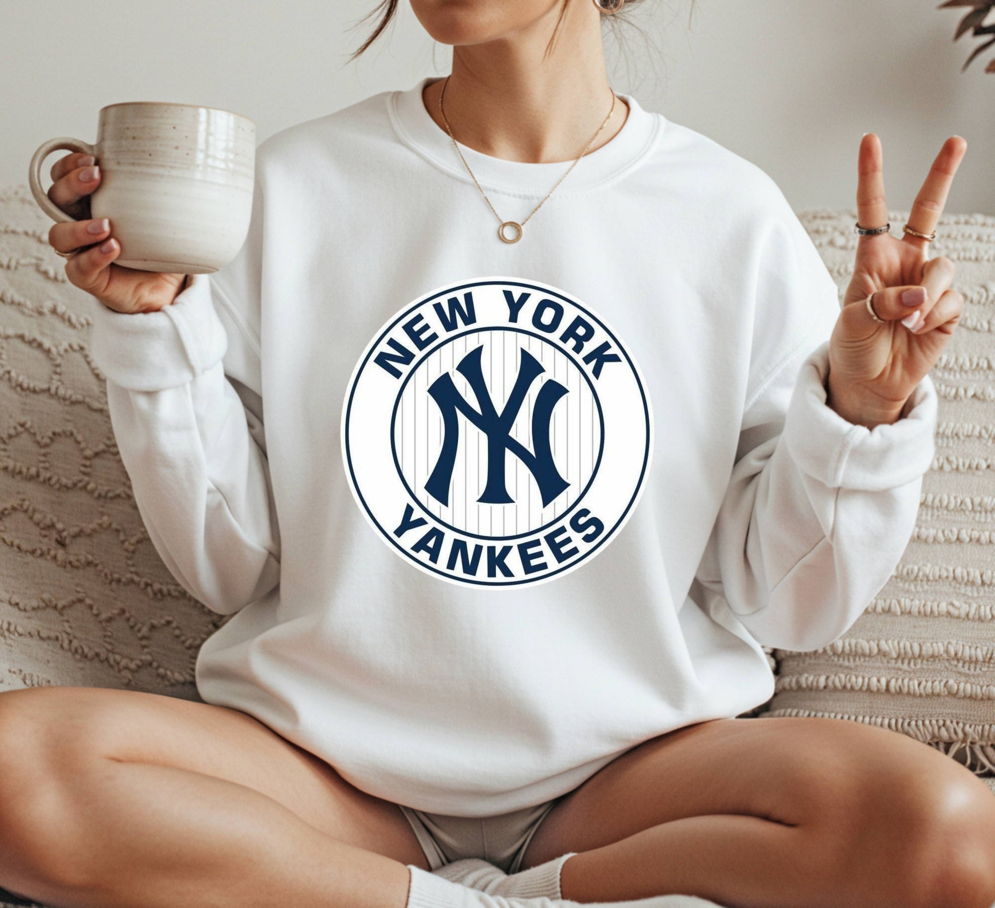NY round Crewneck Sweatshirt Unisex