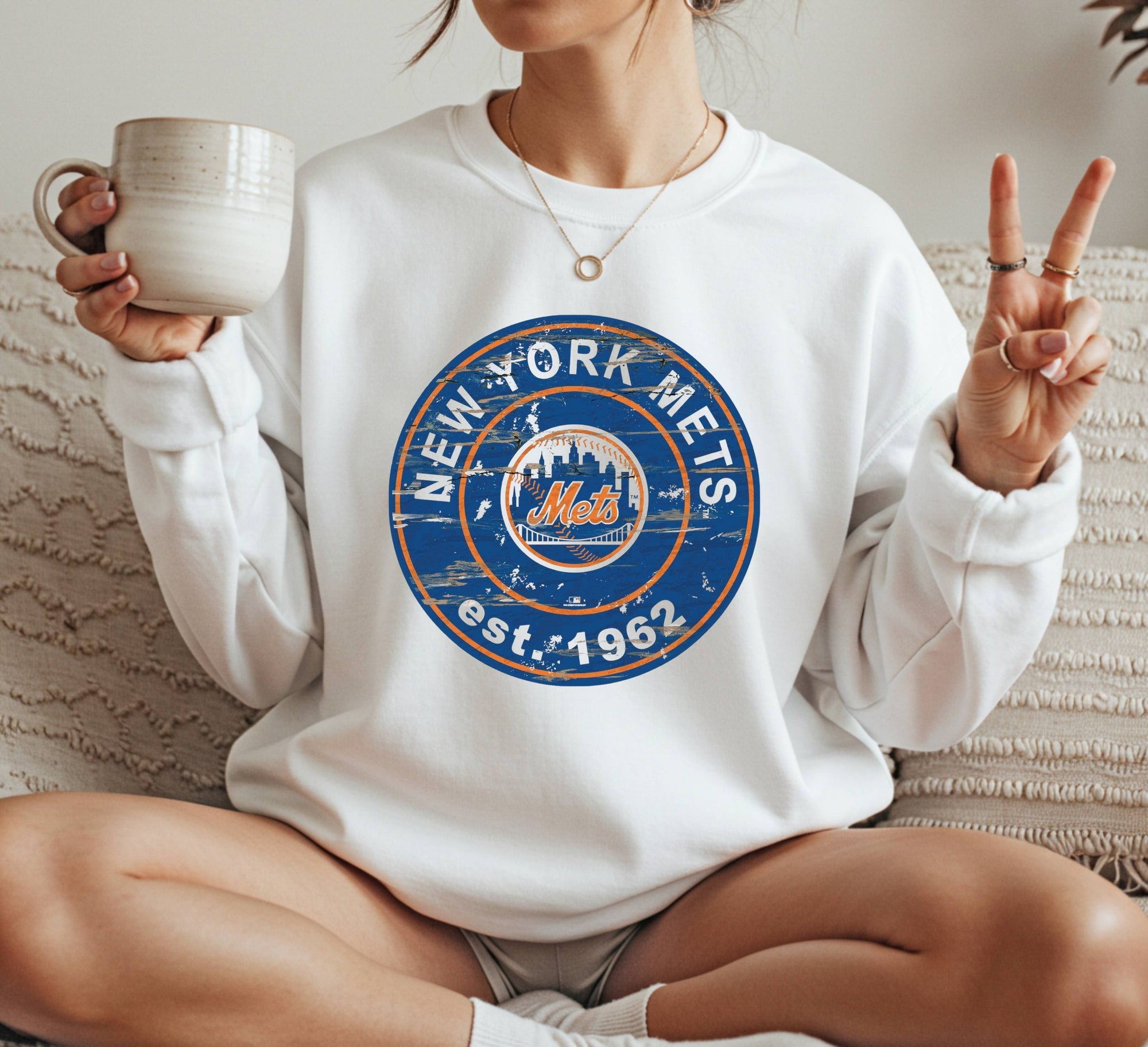 New York Mets vintage Crewneck Sweatshirt Unisex