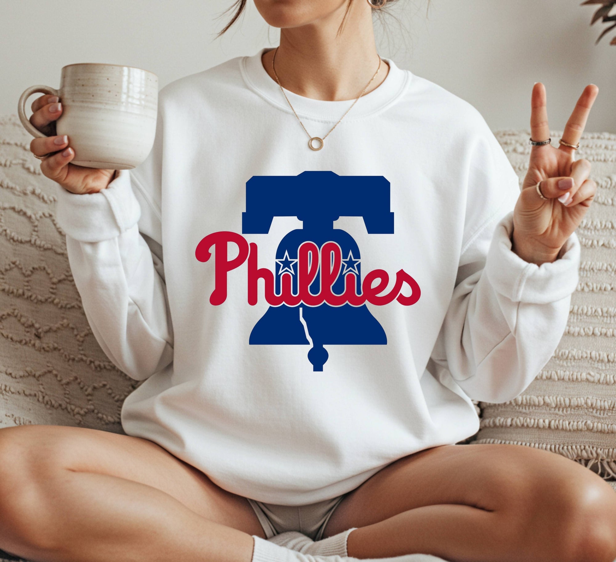 Philadelphia Phillies mlb logo Crewneck Sweatshirt Unisex