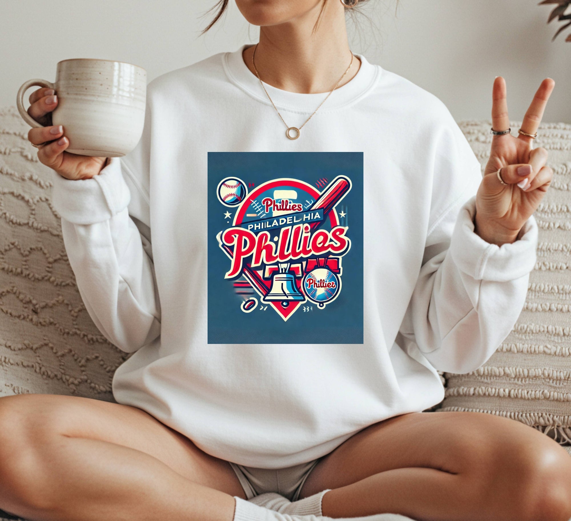 Philadelphia Phillies vintage Crewneck Sweatshirt Unisex