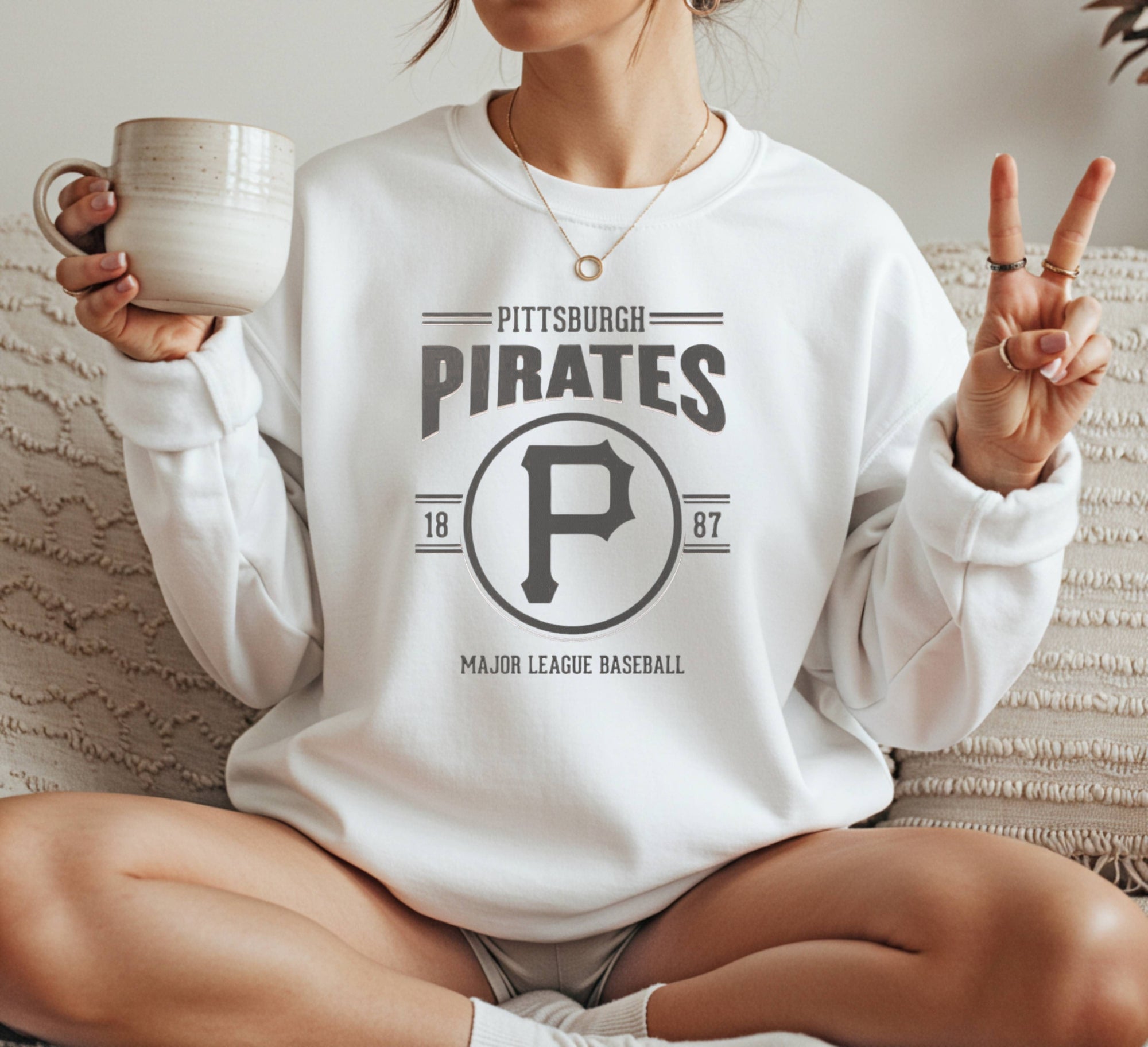 Pittsburgh Pirates design Crewneck Sweatshirt Unisex