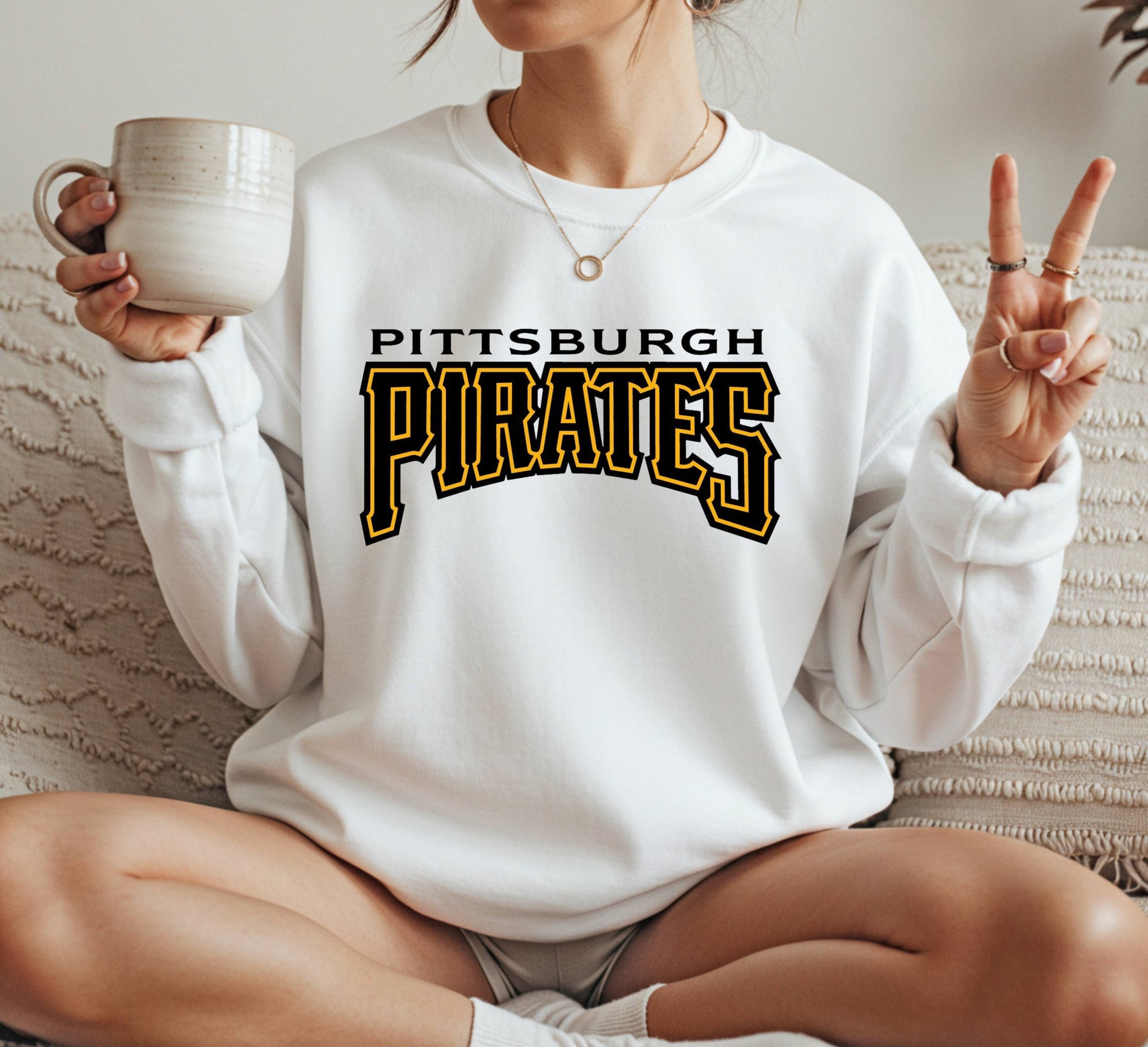 Pittsburgh Pirates logos Crewneck Sweatshirt Unisex