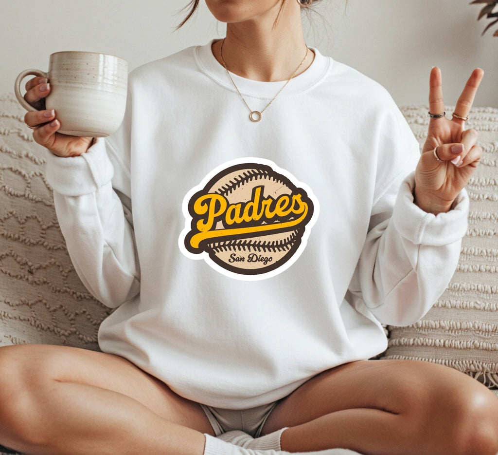San Diego Padres retro Crewneck Sweatshirt Unisex