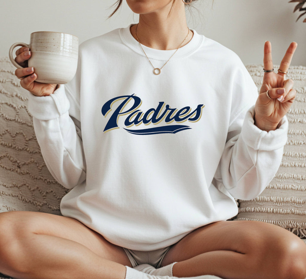 San Diego Padres typograph Crewneck Sweatshirt Unisex