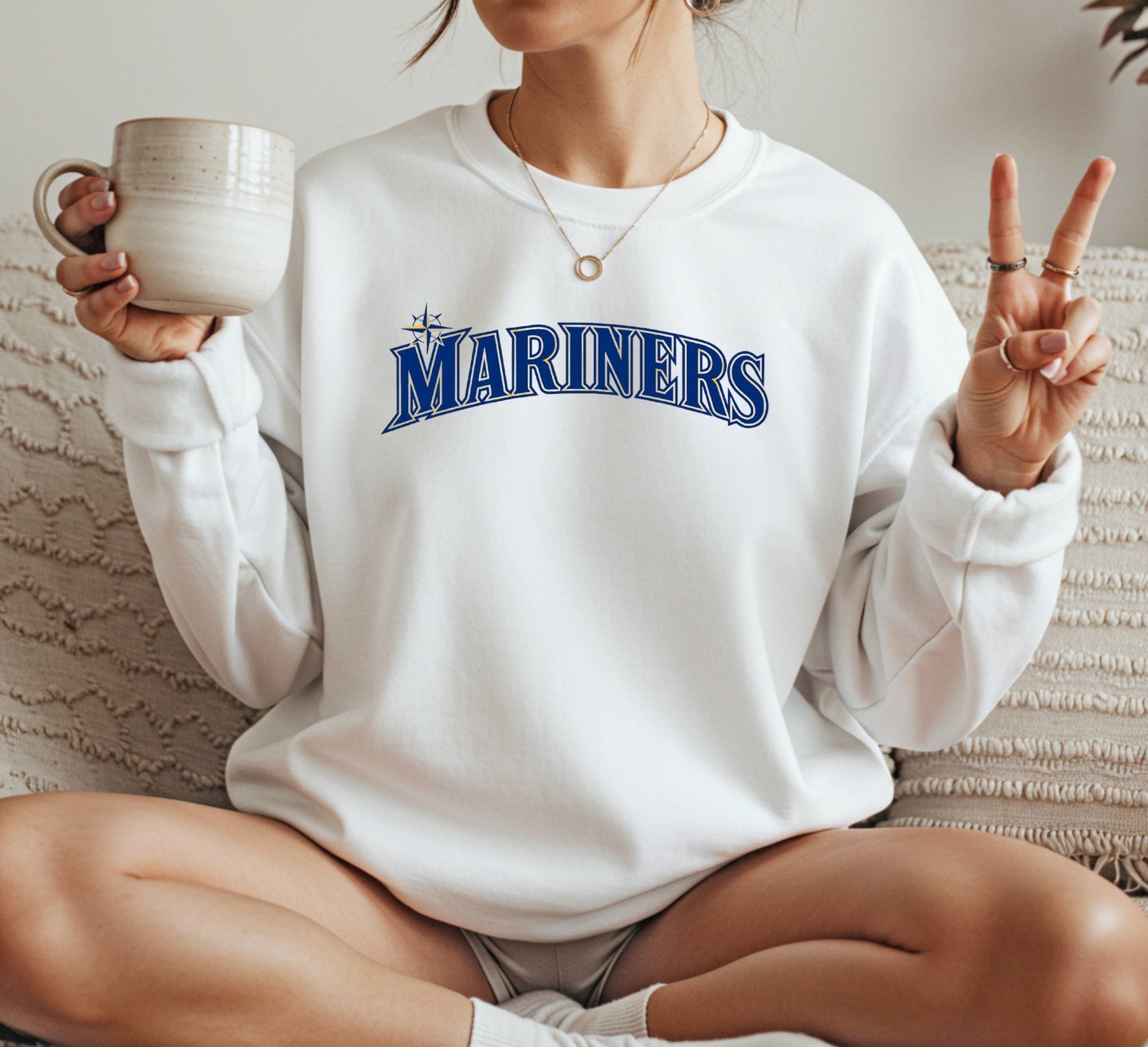 Seattle Mariners logos Crewneck Sweatshirt Unisex