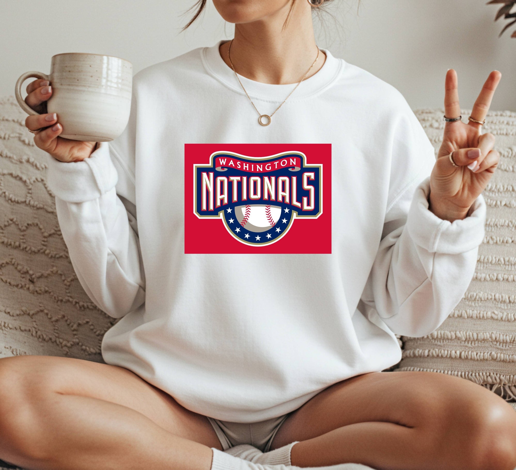 Washington Nationals mlb Crewneck Sweatshirt Unisex